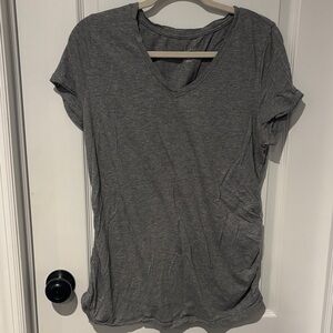 Isabel Maternity by Ingrid & Isabel Charcoal V-Neck Tee